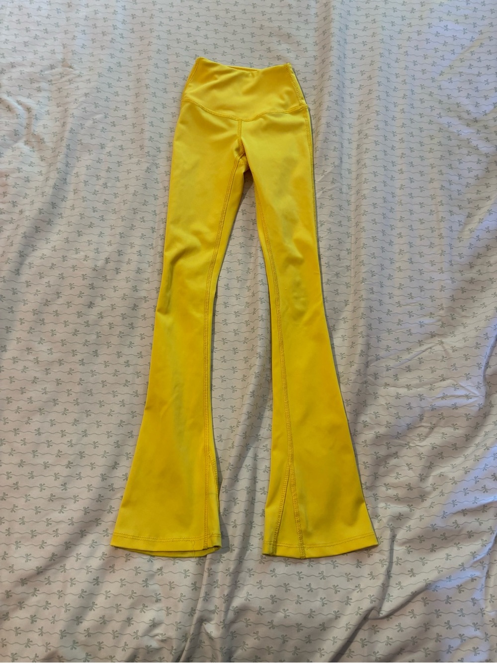 Kids Yellow Active Leggings Wide Leg Tiger Friday